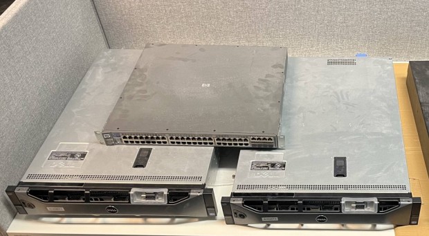 Dell Poweredge R520 szerverek + HP switch