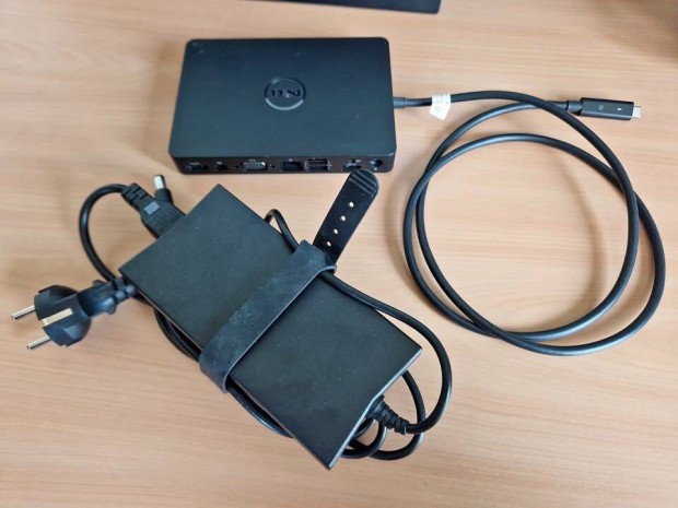 Dell WD15 USB-C dokkol, 130W-os tltvel, adapterrel