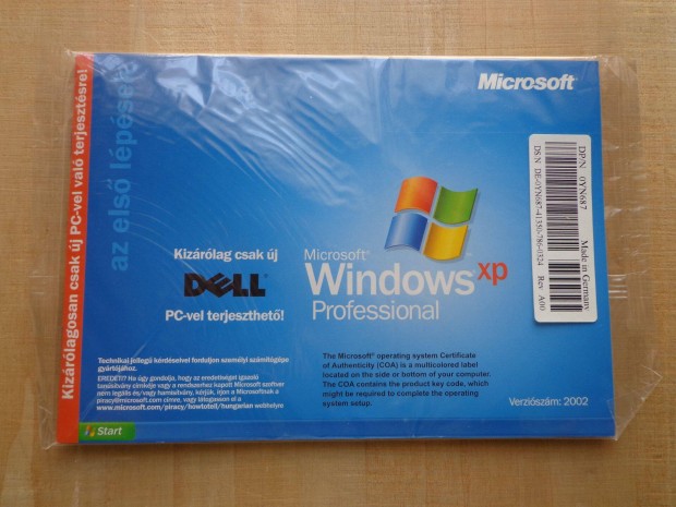 Dell gphez jratelept CD Windows XP (Bontatlan)