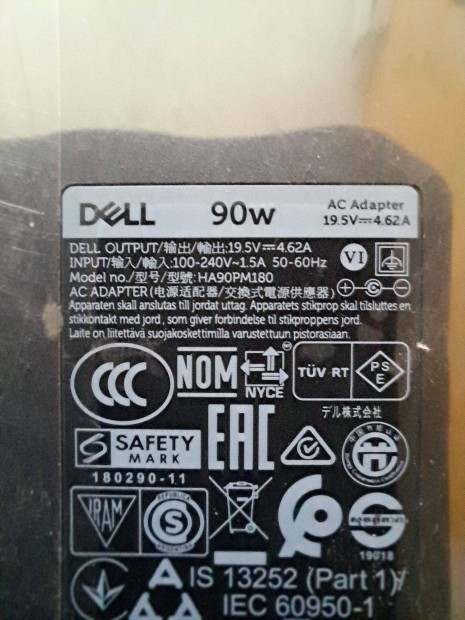 Dell laptop adapter, 19,5V 90W 4,62A
