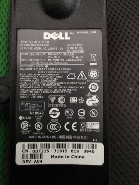 Dell laptop tlt 90w LA90PS1-00