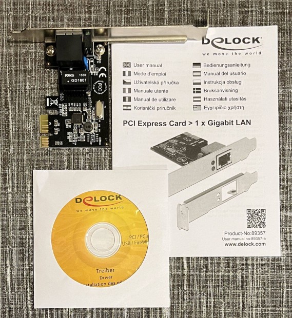 Delock 89357 PCI Express krtya 1 x Gigabit LAN