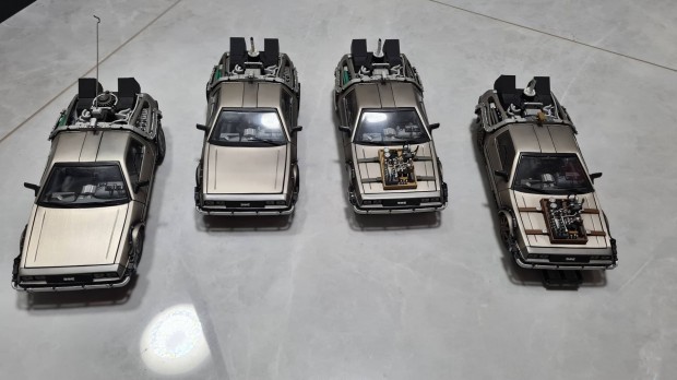 Delorean 1:18 fém modell szett (Sun Star)