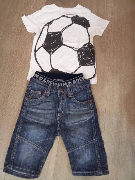 Denim térd nadrág pólóval.110.