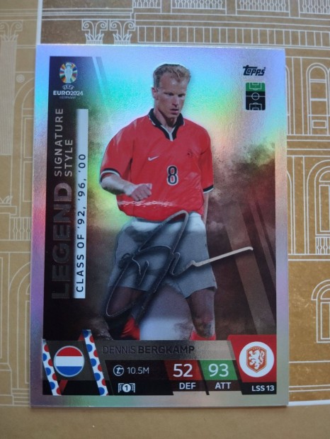 Dennis Bergkamp (Hollandia) Legend Signature Style Euro 2024 krtya
