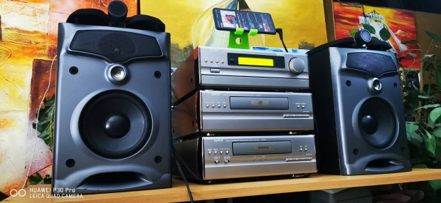 Denon hifitorony fm ellap, magn,CD, tuner, erst Aux, extra hang!