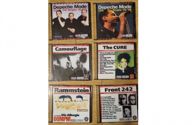 Depeche Mode, Camouflage, Cure, Rammstein, Front242 Discography CD-k