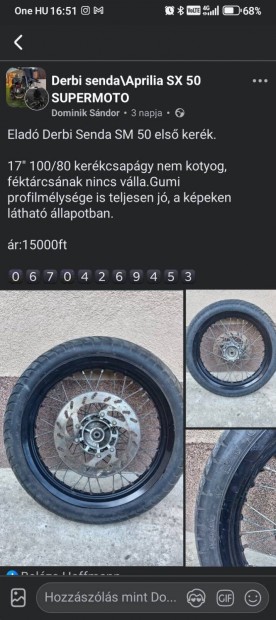 Derbi, Aprilia komplett els� ker�k elad�!