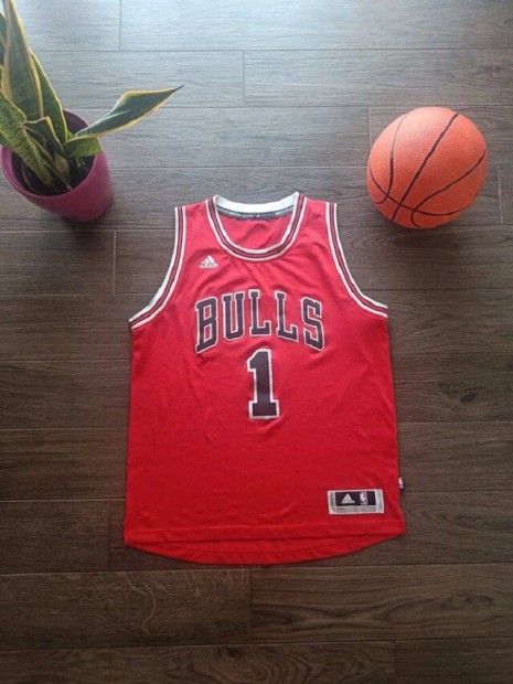 Derrick Rose #1 Chicago Bulls Adidas Swingman NBA mez L-es, 2015