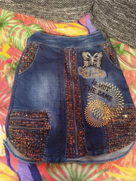 Desigual farmerszoknya, 34, Uj (db 32.5 cm+nyulik)