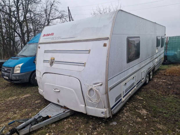 Dethleffs 750 �sszkomfortos lakokocsi (zuhany,wc,bojler,mosogep)