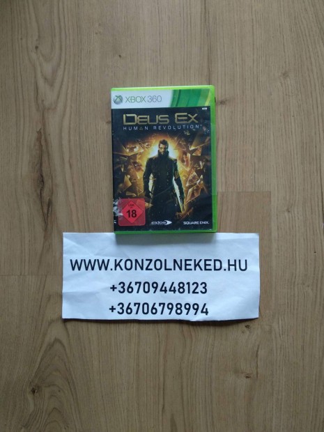 Deus Ex Human Revolution Xbox One Kompatibilis eredeti Xbox 360 jtk