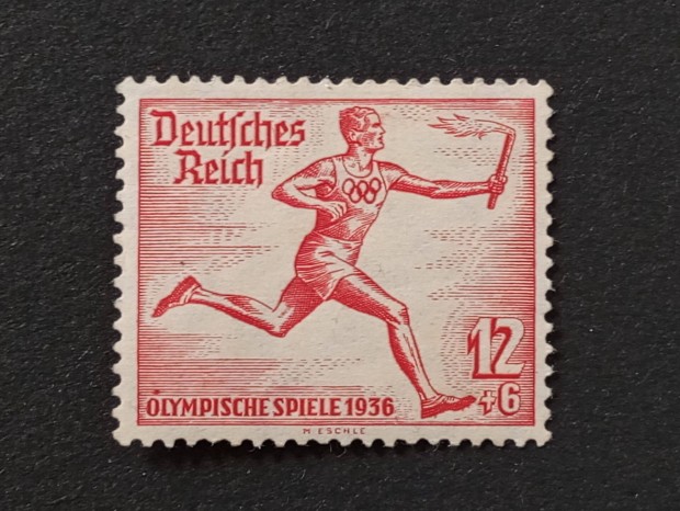 Deutsches Reich 12+6 Pfg. blyeg 1936-os olimpiai jtkok - Berlin, N