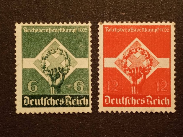 Deutsches Reich 1935 Mi.571-572 1935. vi kzmves verseny postatiszta