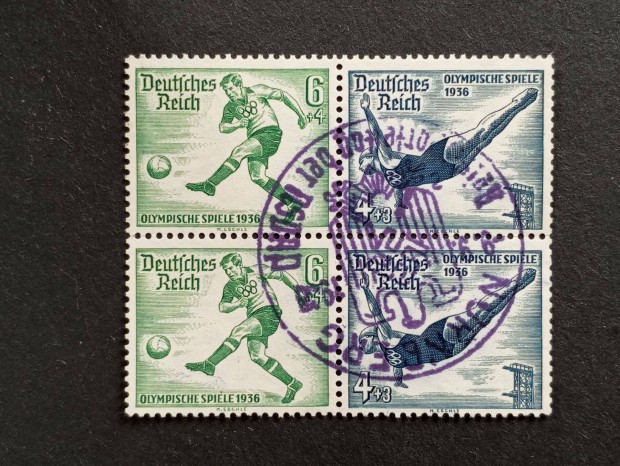 Deutsches Reich 1936-os olimpiai jtkok - Berlin, Nmetorszg 4 blye