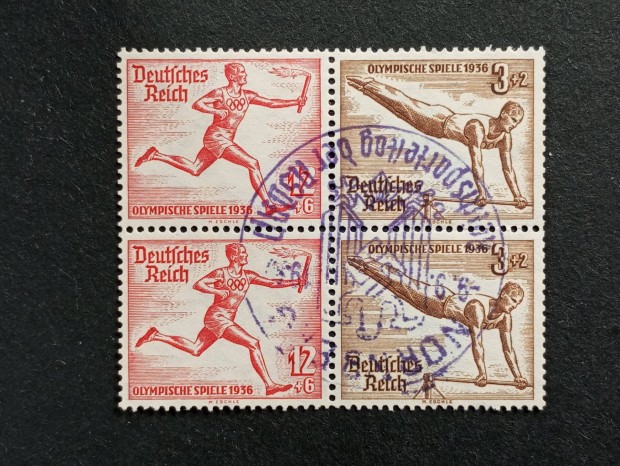 Deutsches Reich 1936-os olimpiai jtkok - Berlin, Nmetorszg 4 blye