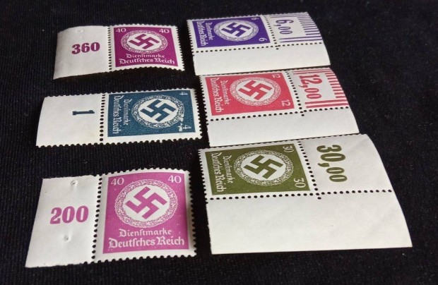 Deutsches Reich 1942 -1944 Horogkereszt j sznek porto postatiszta