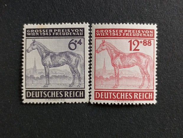 Deutsches Reich 1943-as bcsi derbi komplett blyegsor