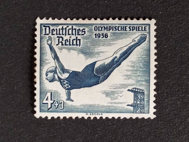 Deutsches Reich 4+3 Pfg. blyeg 1936-os olimpiai jtkok - Berlin, Nm