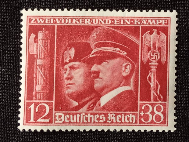 Deutsches Reich blyeg 1941 Hitler and Mussolini Mi.763*