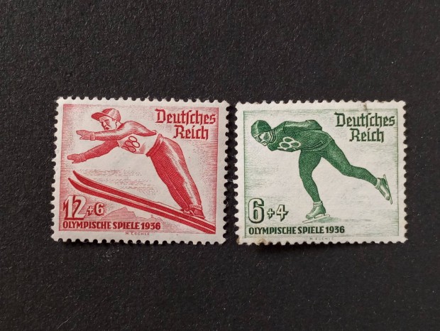 Deutsches Reich postatiszta blyegsor 1935. vi tli olimpiai jtkok