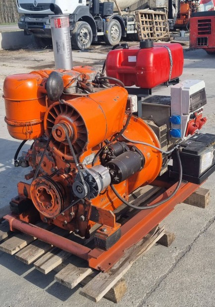 Deutz 2 hengeres ramfejleszt aggregtor 15 kva 12 kW 380 V