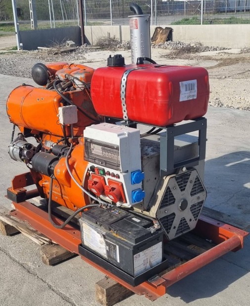 Deutz 2 hengeres áramfejlesztő aggregátor 15 kva 12 kW 380 V