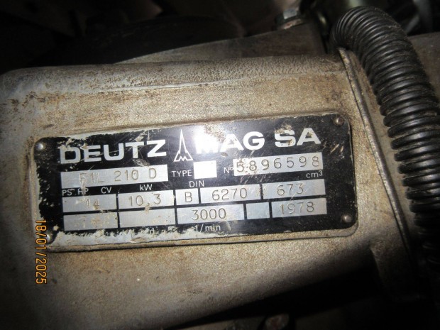 Deutz mag F1l 210 D stabil motor