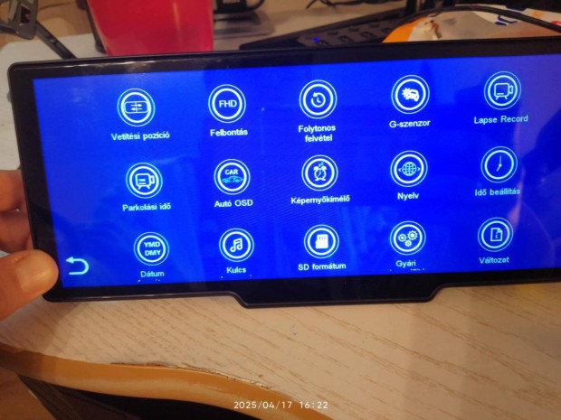 Develuck 10.26" Androidos autós kijelző menetrögzítő + 128gb microsd