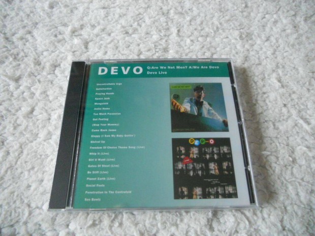 Devo : Are we not men? / Devo live CD ( j, Flis)