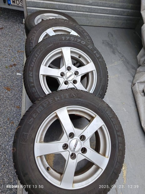 Dezent alufelni 5x100 r14 4db Semperit tli gumival elad