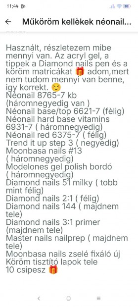 Diamond nails, Nonail krms dolgok