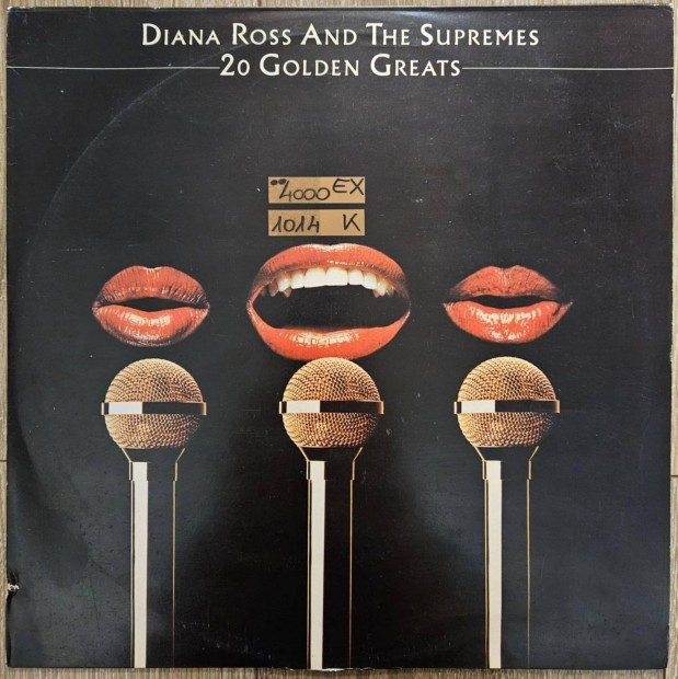 Diana Ross&The Supremes 20 Golden Greats bakelit lemez, hanglemez LP