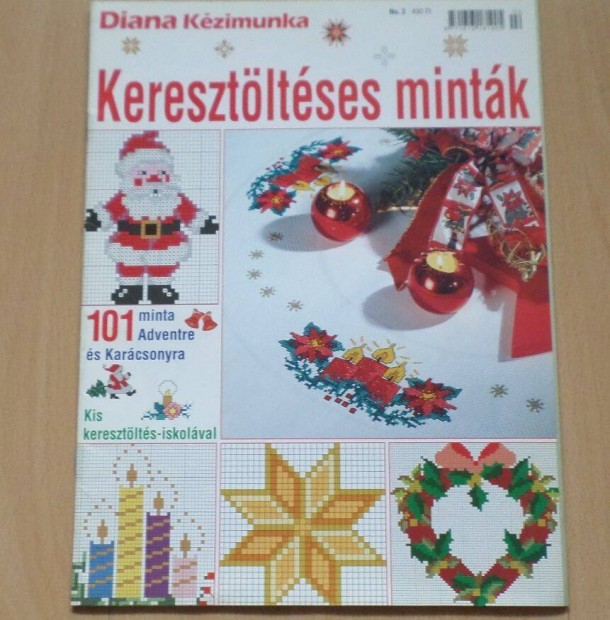 Diana kzimunka karcsonyi keresztltses mintk keresztszemes jsg