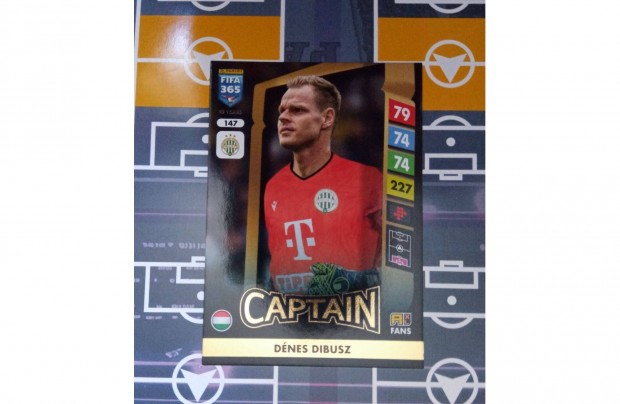 Dibusz Dnes (Ferencvros) Panini Fifa 365 2025 Captain krtya