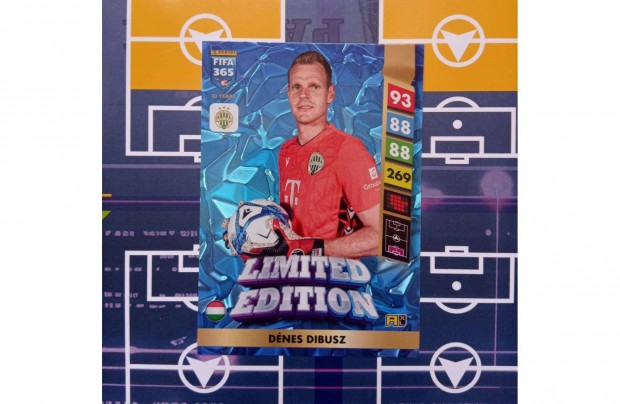 Dibusz Dénes (Ferencváros) Panini Fifa 365 2025 Limited focis kártya