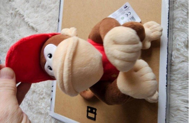 Diddy Kong 7" Plss Nintendo teljesen j cimks eredeti termk Ha sze