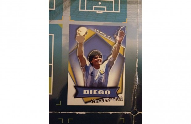 Diego Maradona szurkol focis krtya