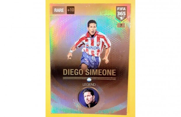 Diego Simeone Atltico Madrid Rare Legend focis krtya FIFA 2017