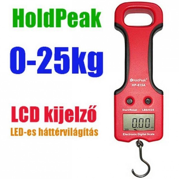 Digitlis Kzi Mrleg ( 0-25kg ) - Holdpeak 815A ()