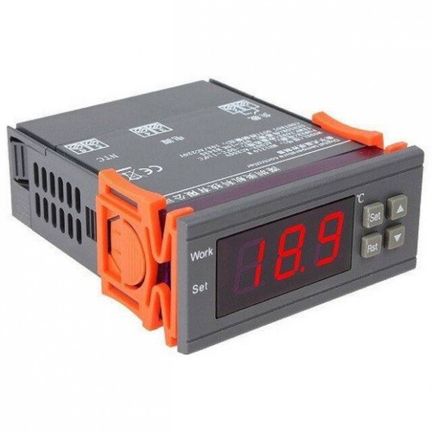 Digitális Termosztát 230V MH1210W 1m Hőmérő Kábel