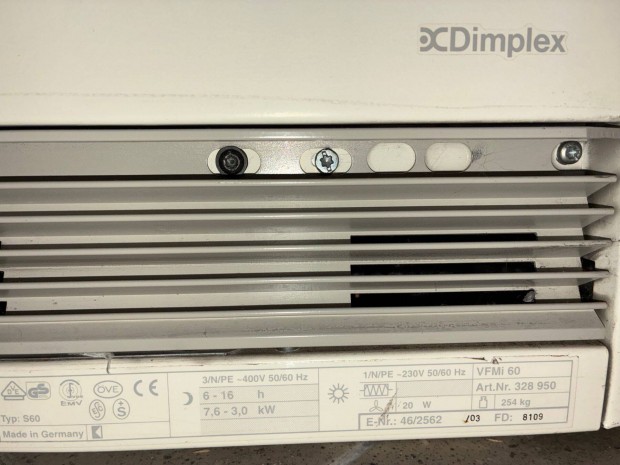 Dimplex S60 h�t�rol�s k�lyha