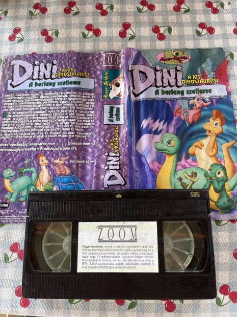 Dini a kis dinoszaurusz a barlang szelleme 6 vhs mese.  