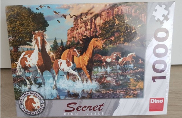 Dino lovas puzzle 1000 db-os - Új bontatlan