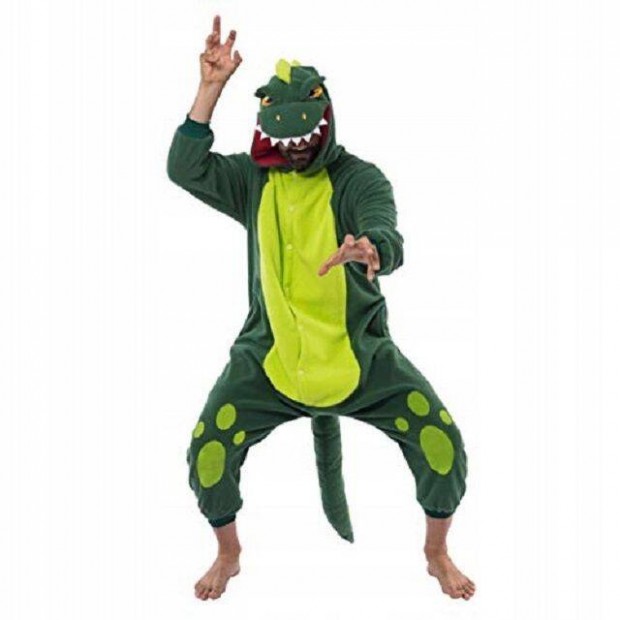 Dinoszaurusz overl plss unisex felntt jelmez,M,Spooktacular,j