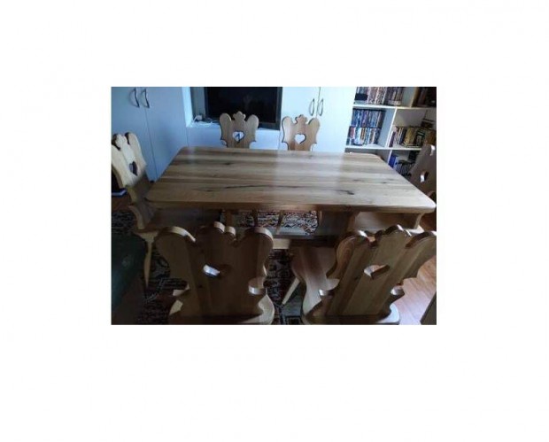 Diófa asztal, 6 székkel kiváló állapotban keresi új tulajdonosát!