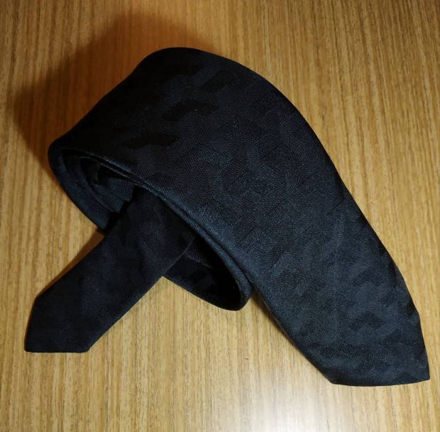 Diolen setura fekete szvtt mints nyakkend, 135*7 cm, hibtlan