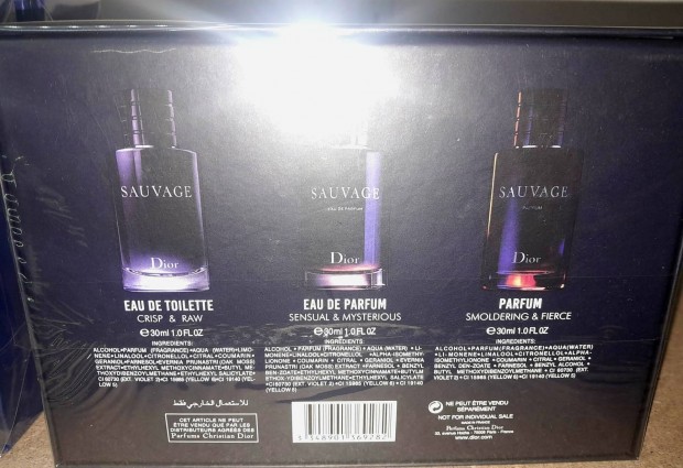 Dior sauvage f�rfi parf�m szett 3*30 ml �j