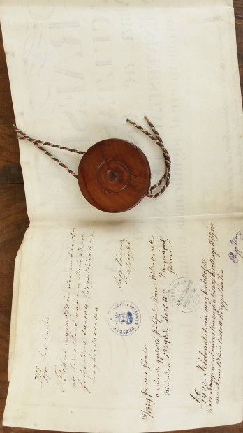 Diploma pergamenten 1879