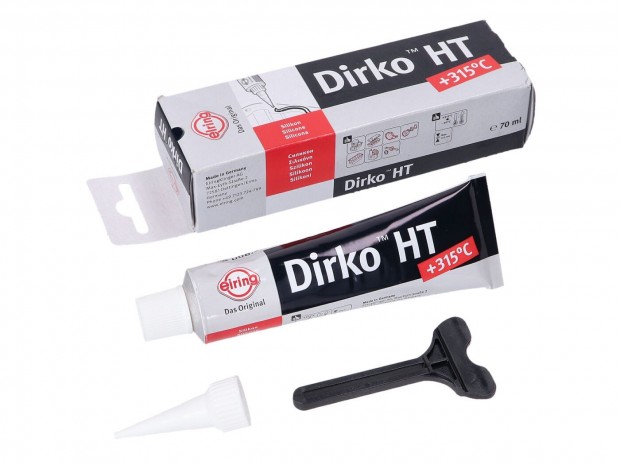 Dirko HT szilikon fekete -60C s 315C kztt 70ml